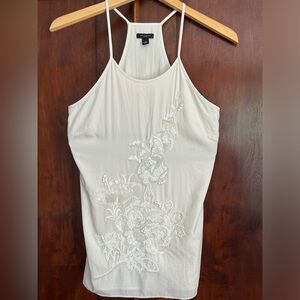 Ann Taylor silky beaded top.